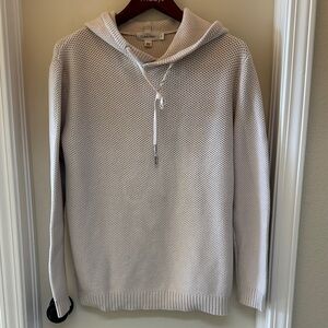 Calvin Klein Men's Cream Knit Hoodie
